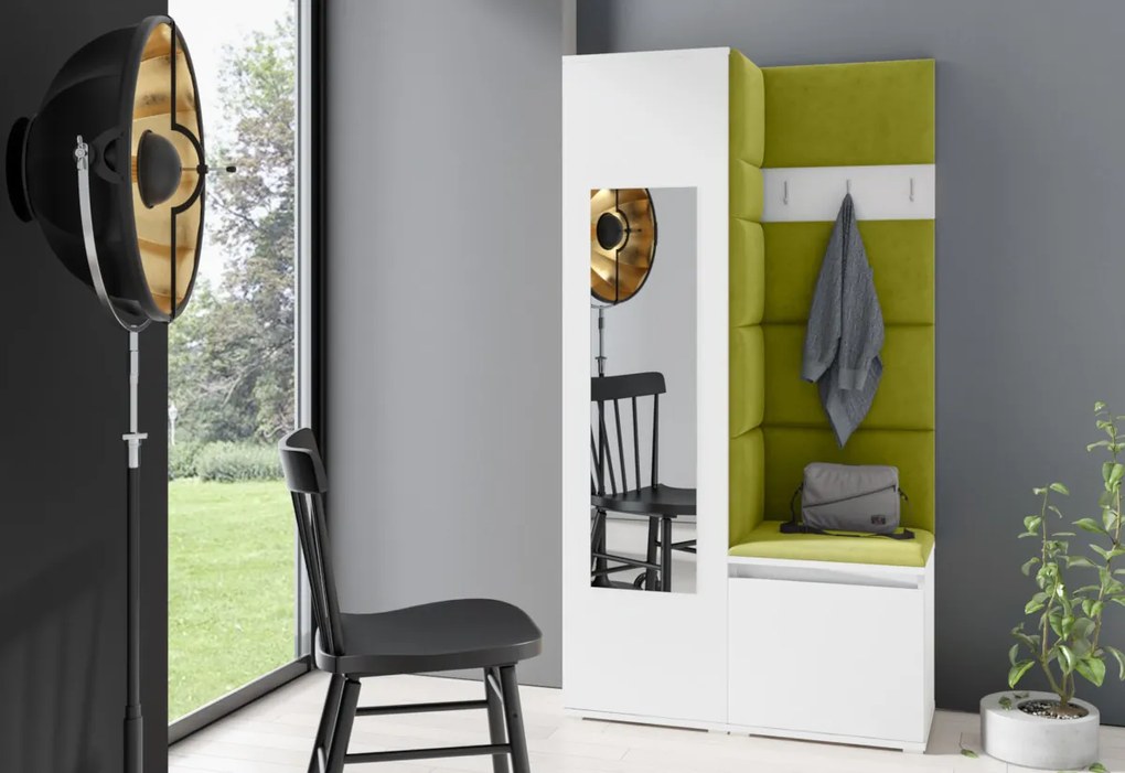 Predsieňová zostava NEMI 13, 95x185x40, sonoma/trinity 15