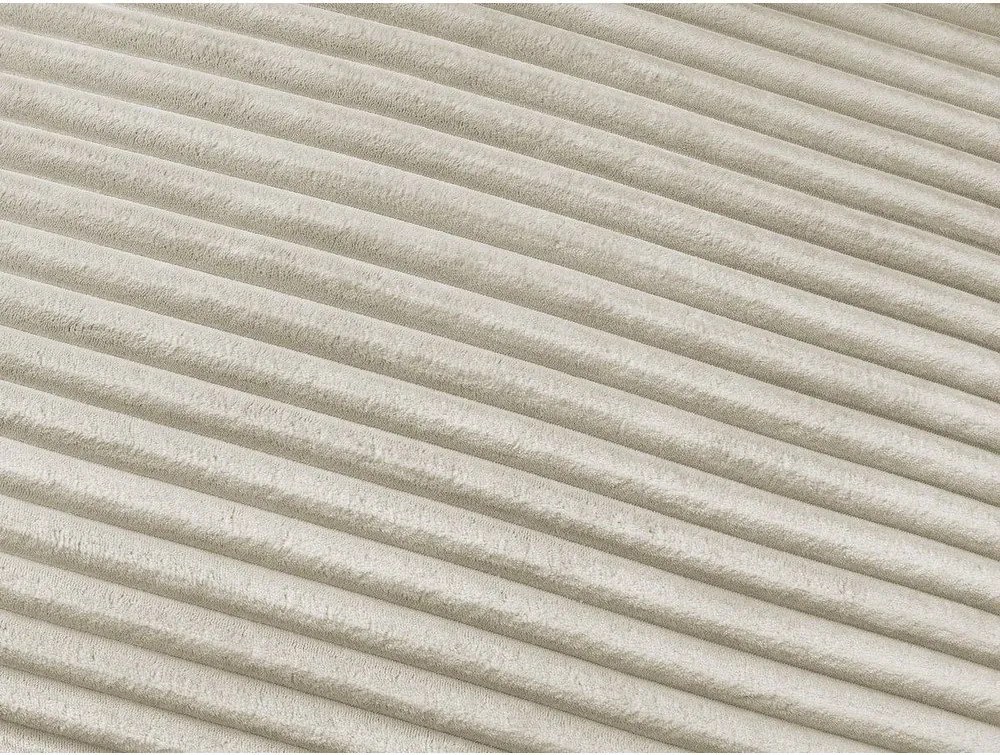 Béžová menčestrová pohovka na každodenné spanie/rozkladacia 240 cm Hugo – Bobochic Paris