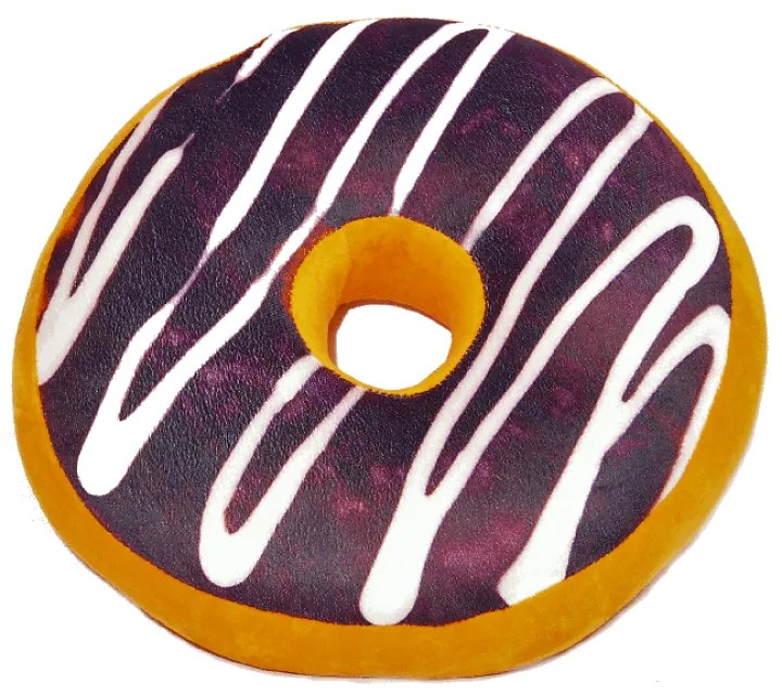 Dekoračný vankúšik Donut s polevou 38 cm