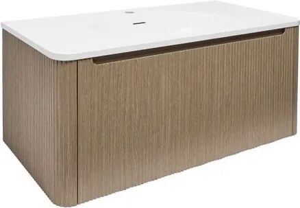 Kúpeľňová skrinka s umývadlom Naturel Austen 99x47,5x45 cm light pine mat AUSTEN100LP