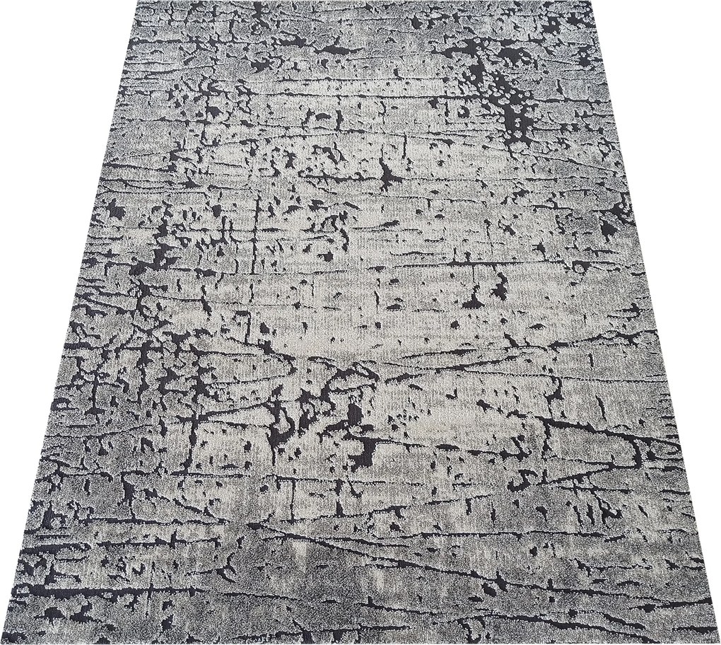 DY Sivý abstraktný koberec Enigma 09 Rozmer: 80x150 cm