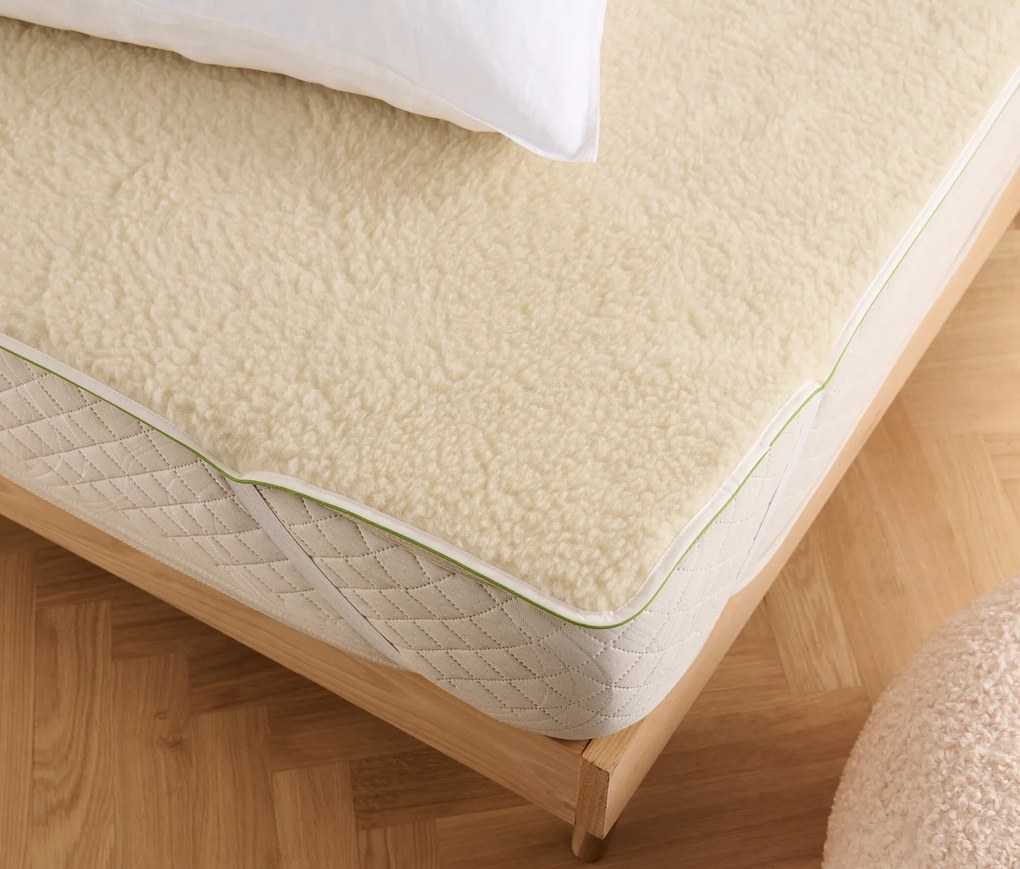 Chránič matraca zo strižnej vlny irisette® greenline, cca 140 x 200 cm