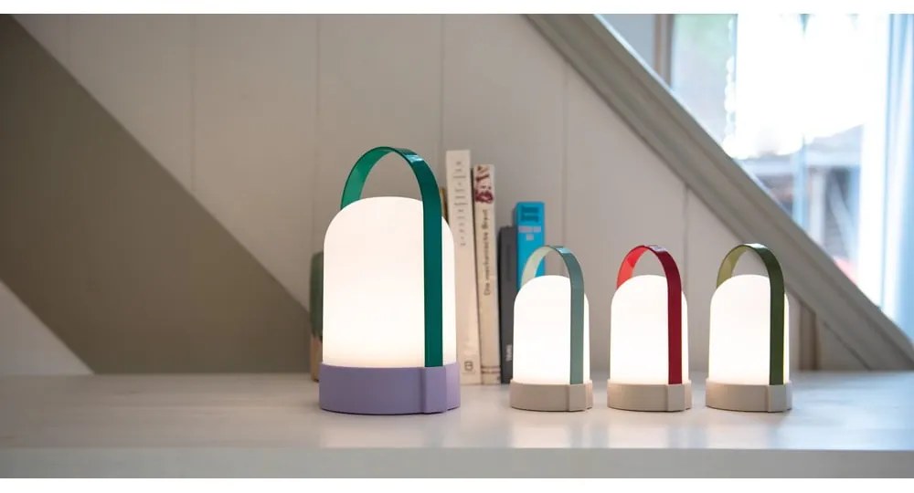 Biela LED stmievateľná stolová lampa (výška 15 cm) Uri – Remember