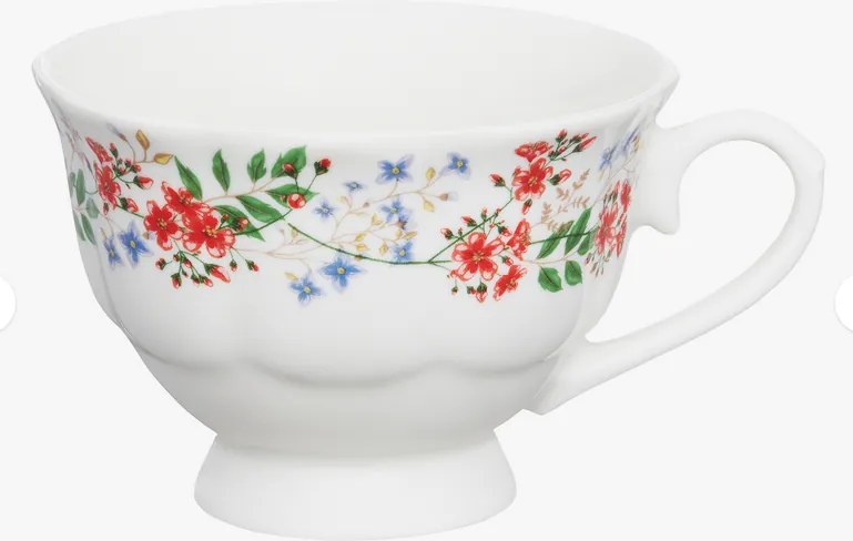 Porcelánová kávová súprava Rosalia | romantické šálky na kávu