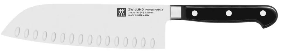 Nôž Zwilling Professional "S" Santoku s rezákom 18 cm, 31120-181