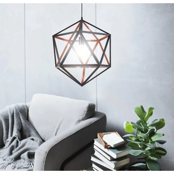 Eglo 43349 - Luster na lanku EMBLETON 1 1xE27/60W/230V