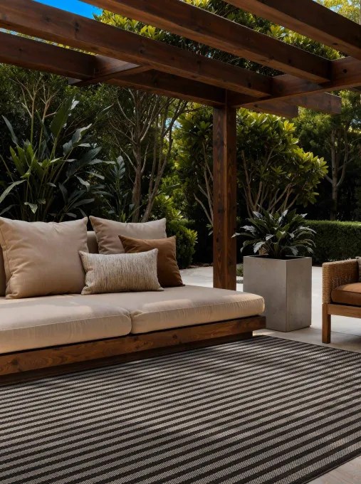 Koberec Ted Baker Haringey Linley čierny / biely