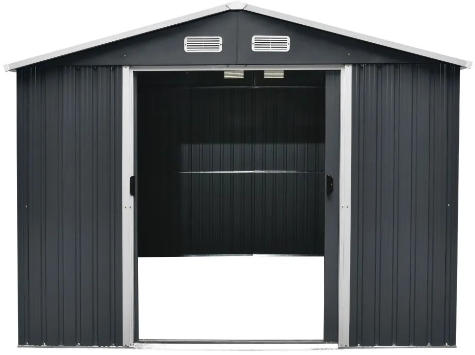 Záhradný domček BestBerg ZDB-9A / 9 m² / 279 x 324 x 211 cm / šedá