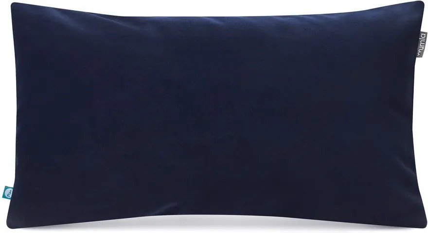 Námornícky modrá obliečka na vankúš so zamatovým povrchom Mumla Velvet, 30 x 50 cm