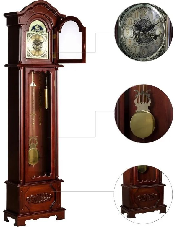 Stilista 1362 Kyvadlové hodiny pendlovky KRONOS - 200 cm