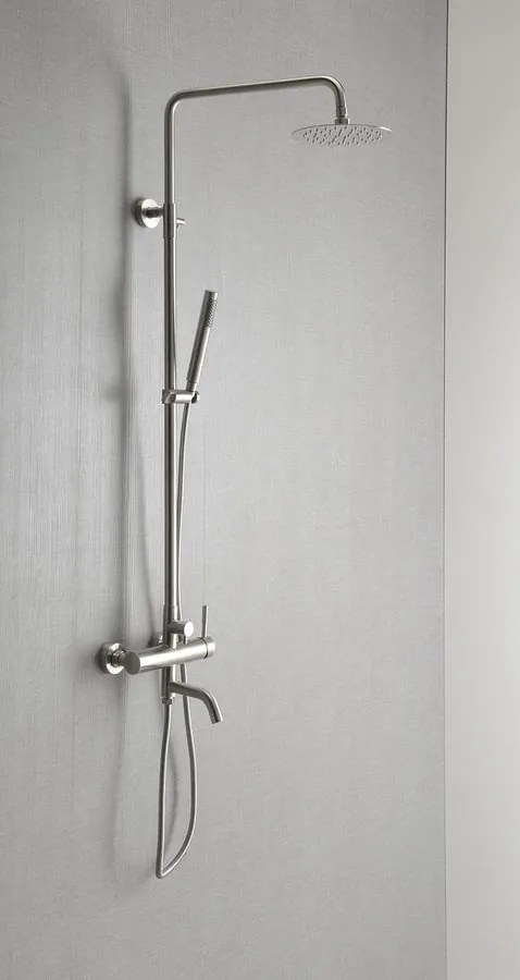Sapho Sapho, MINIMAL sprchový / vaňový stĺp s pákovou batériou, nerez, MI140