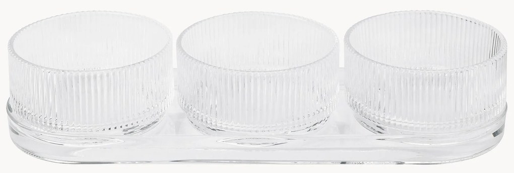 Misky na dipy's podnosom Pilastro, 4 ks