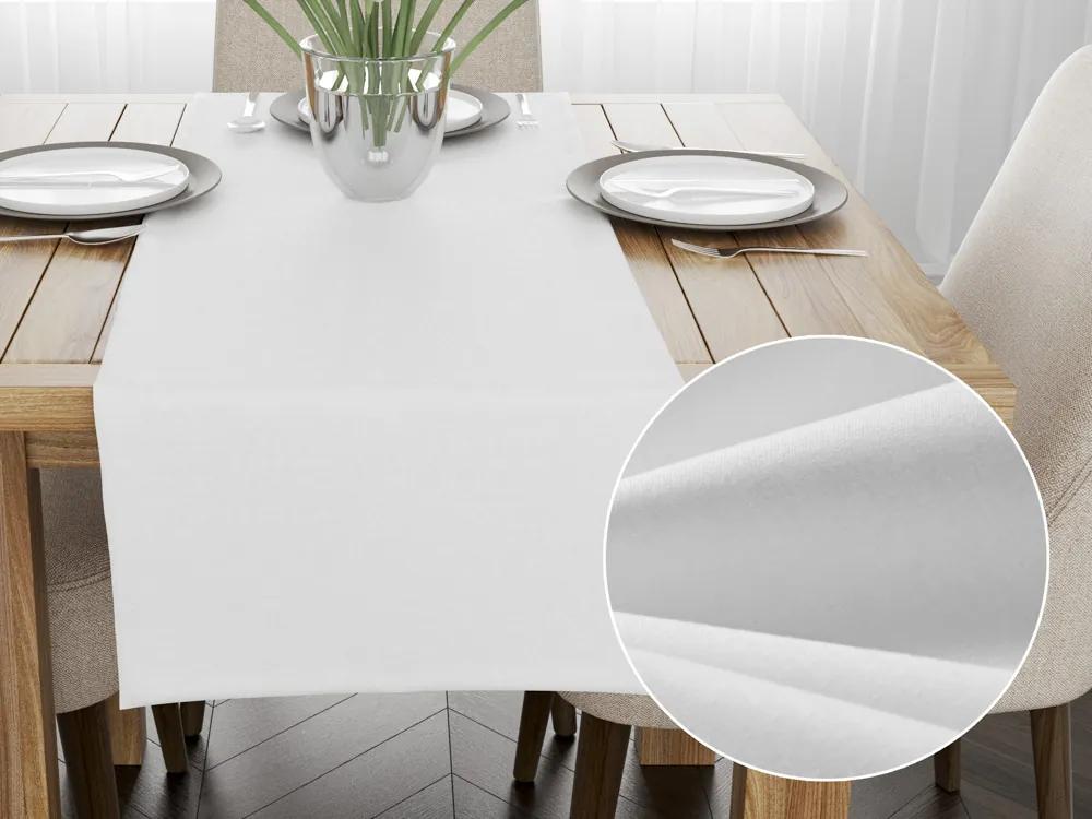 Biante Bavlnený behúň na stôl Moni MO-039 Biely 35x120 cm
