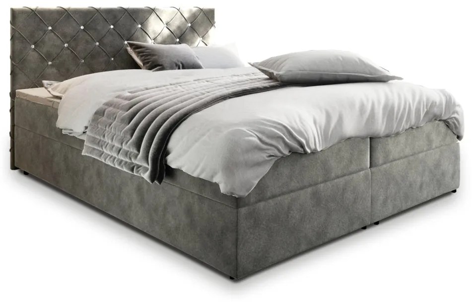 Čalúnená posteľ boxspring IRANA - magic velvet 2219 / 180x200