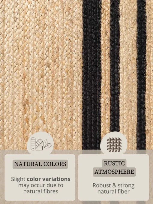 Koberec Hanse Home Looma prírodný / zlatý / čierny