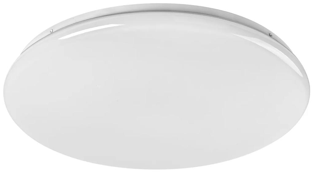 RABALUX LED stropné stmievateľné svietidlo DANNY, 60W, 3000K–6500K, lesklá biela, 60cm, guľaté