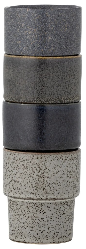 Bloomingville Hrnček Ewan Brown 150 ml – set 4 ks