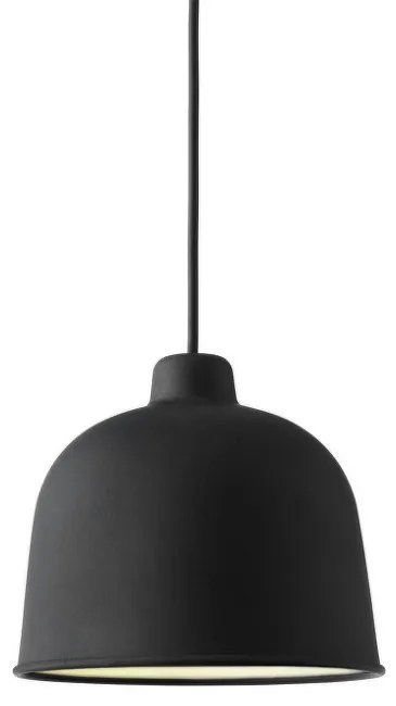 Muuto Závesná lampa Grain, black 12237