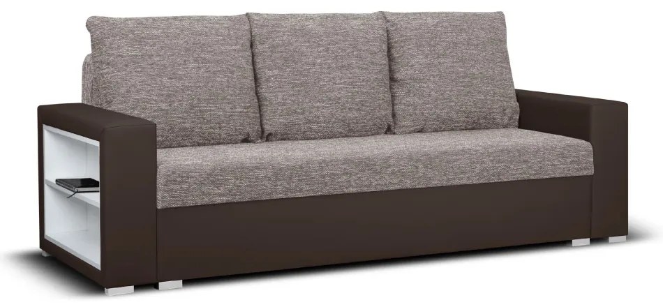 Rozkládací pohovka MILAN I Hnědá