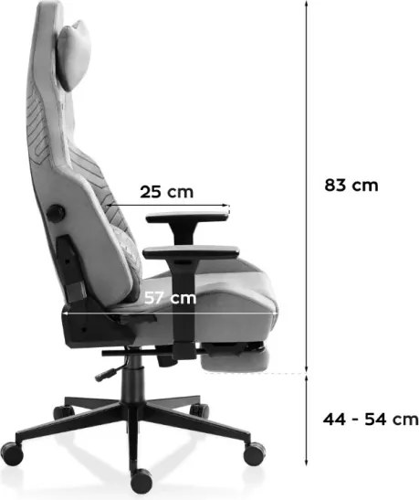 Herná stolička Force 8.1 Grey