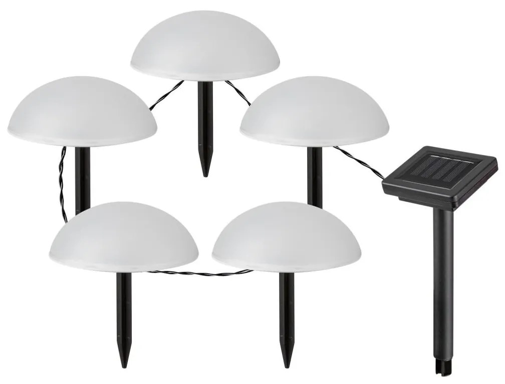 Rabalux 77008 - LED Solárne svietidlo TREPPIO 5xLED/0,2W/1,2V IP44