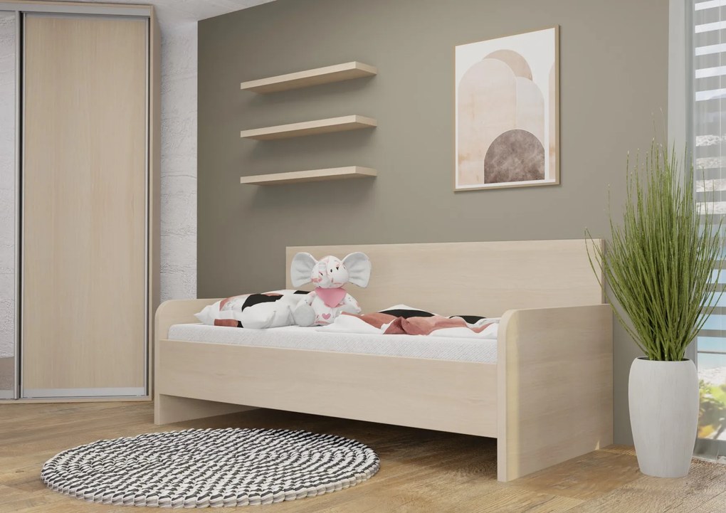 Wood Service Jednolôžko Žanetka R bez úložného priestoru 80 x 200