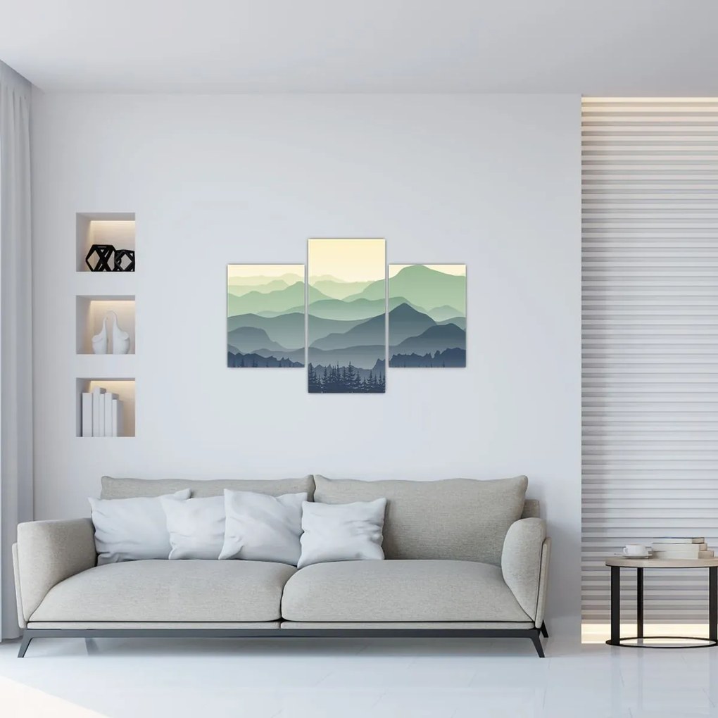 Obraz - Forest Mountain (90x60 cm)