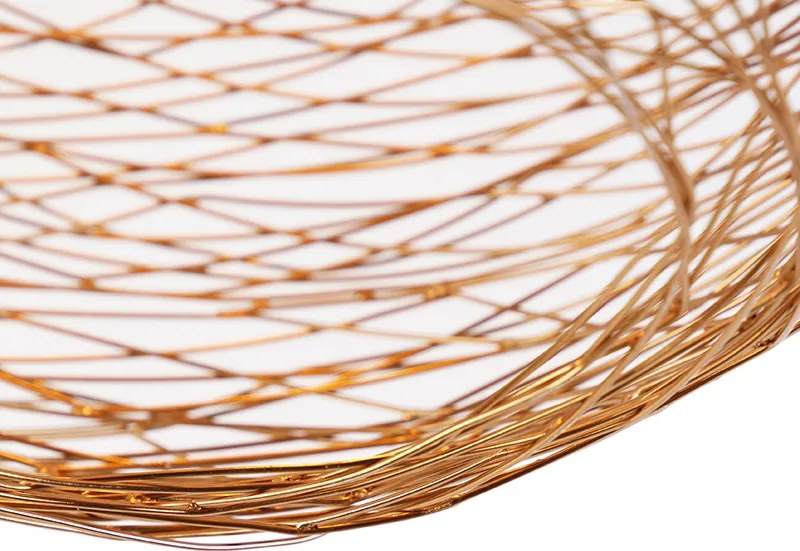 Dizajnové stropné svietidlo medené - Sarella