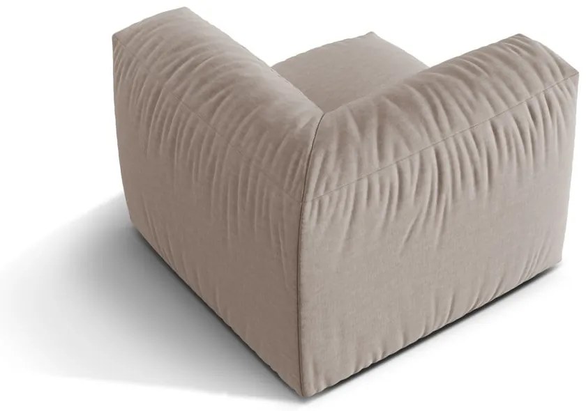 Béžový modul pohovky (variabilný) Martina – Micadoni Home