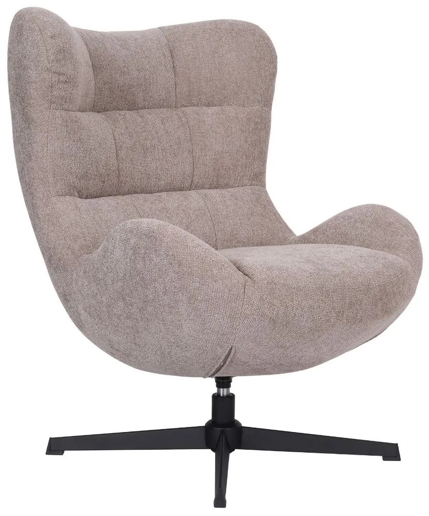 Otočné kreslo Velo, tmavobéžové