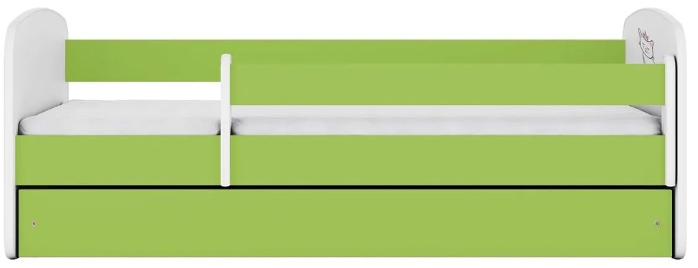 Dětská postel Babydreams kočka zelená