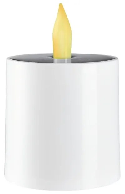 Biela vonkajšia solárna LED sviečka Star Trading Saul, výška 7,3 cm