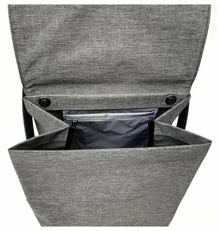 Rolser Nákupná taška na kolieskach Com Tweed 8 Black Tube, sivá