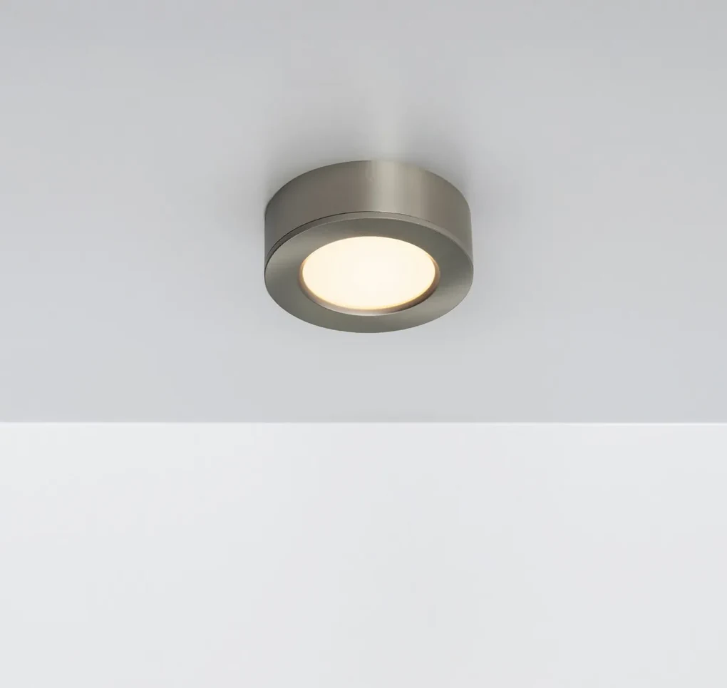 NORDLUX Sada 3x LED svetlo nad kuchynskú linku KITCHENIO, 2W, 6,4cm, okrúhle, strieborné