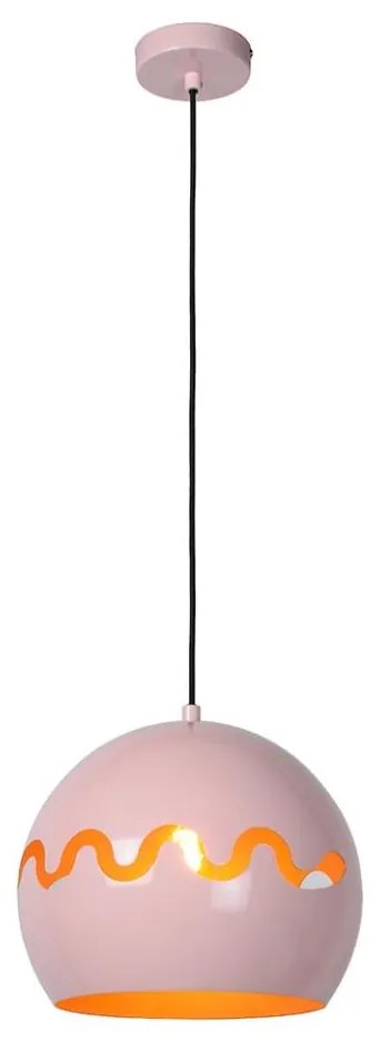 Lucide 30484/28/66 - Luster na lanku CORENTIN 1xE27/60W/230V ružová