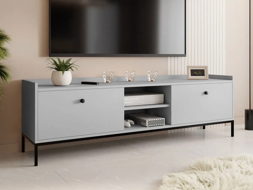 Tv stolík/skrinka Tuzzirt 2K, Farby: biela