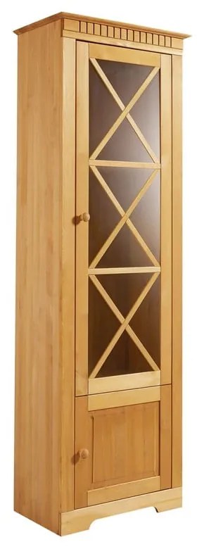 Vitrína z borovicového dreva v prírodnej farbe 180x35 cm Lisa – Støraa