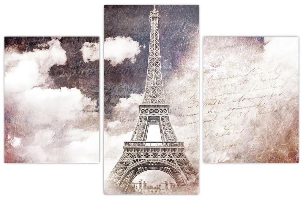 Obraz - Eiffelova veža, Paríž, Francúzsko (90x60 cm)