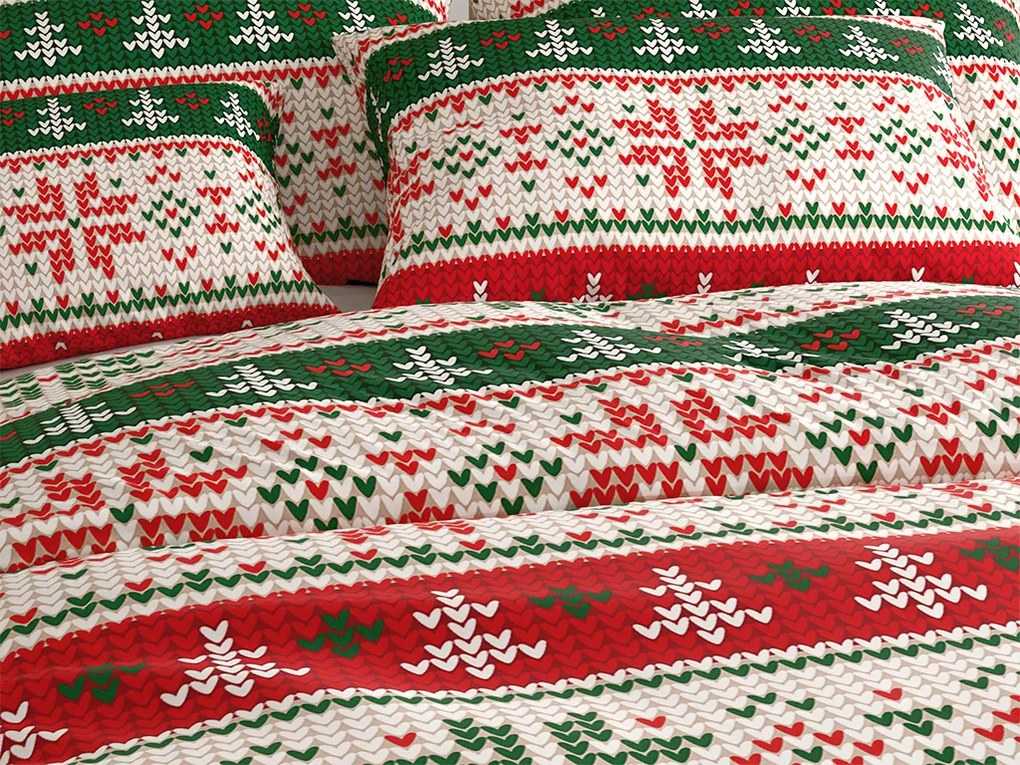 Obliečky z mikrovlákna FROSTED CHRISTMAS farebné Rozmer obliečky: 70 x 90 cm | 140 x 200 cm