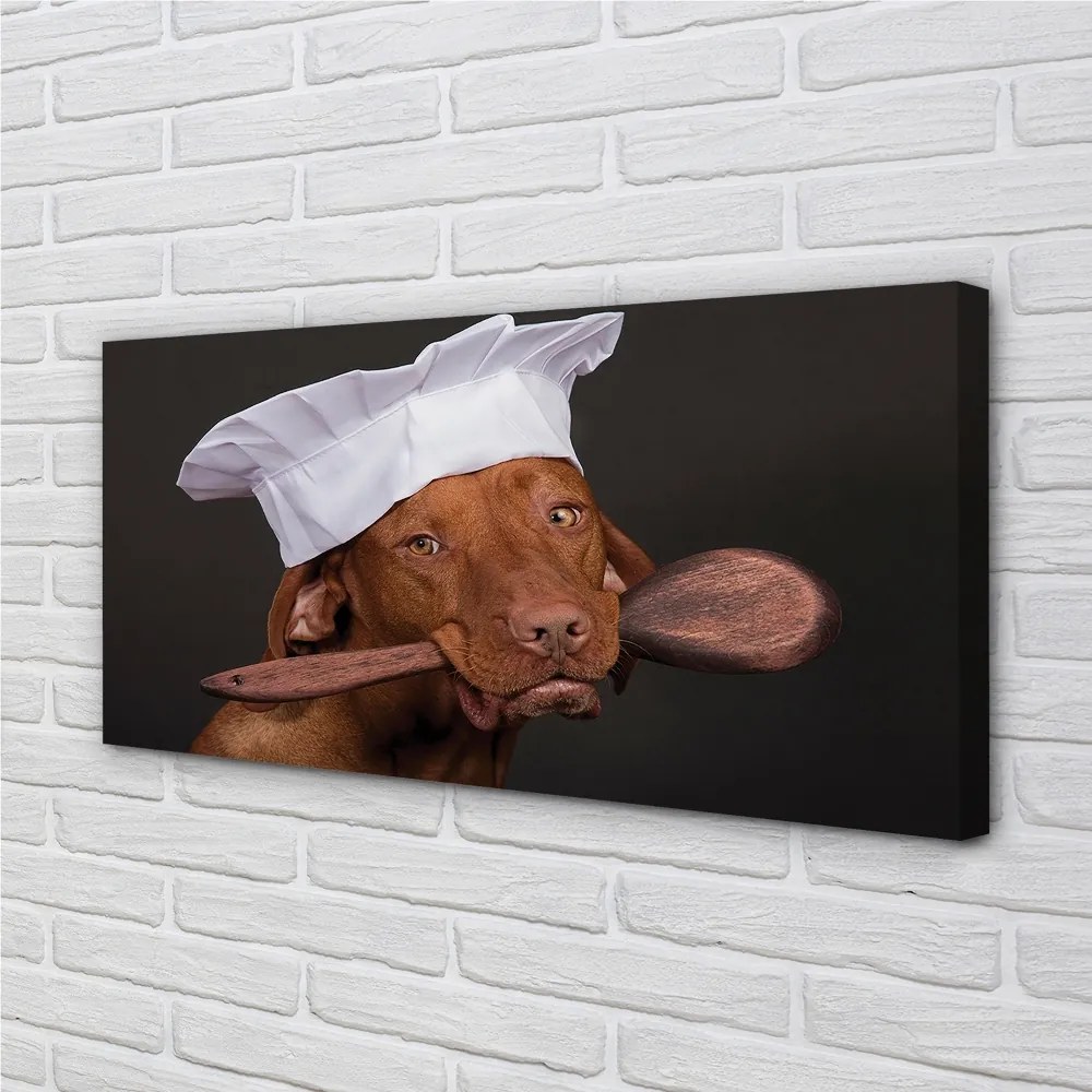 Obraz na plátne dog chef 120x60 cm