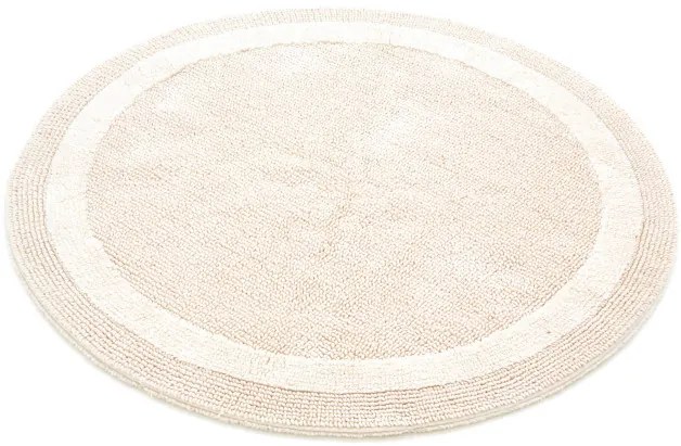 Kúpelňový okrúhly koberček Keno Elips Ecru B02