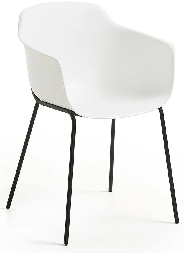 Biela jedálenská stolička Kave Home Khasumi