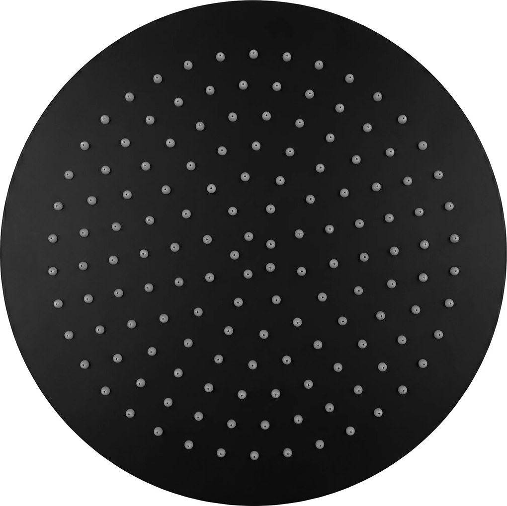 Rea Rea, okrúhla dažďová sprchová hlavica, JS-P014B, 30cm, čierna matná, REA-P8603
