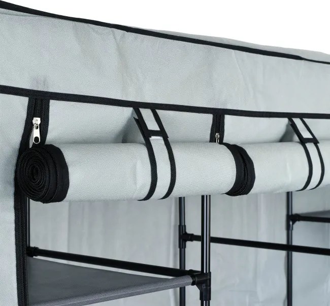 Šatníková skriňa OLENA sivá