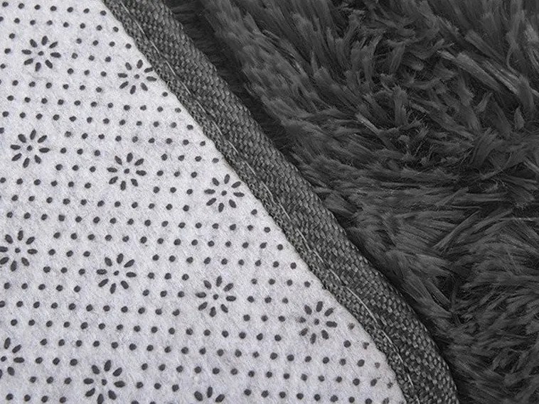 TZ Tmavosivý obdĺžnikový shaggy koberec Lana Rozmer: 200x200