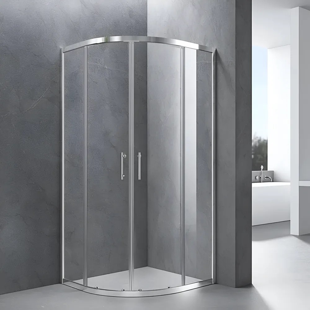 Murcia sprchový kút zakrivený 100x100, 190cm, 6mm, NANO