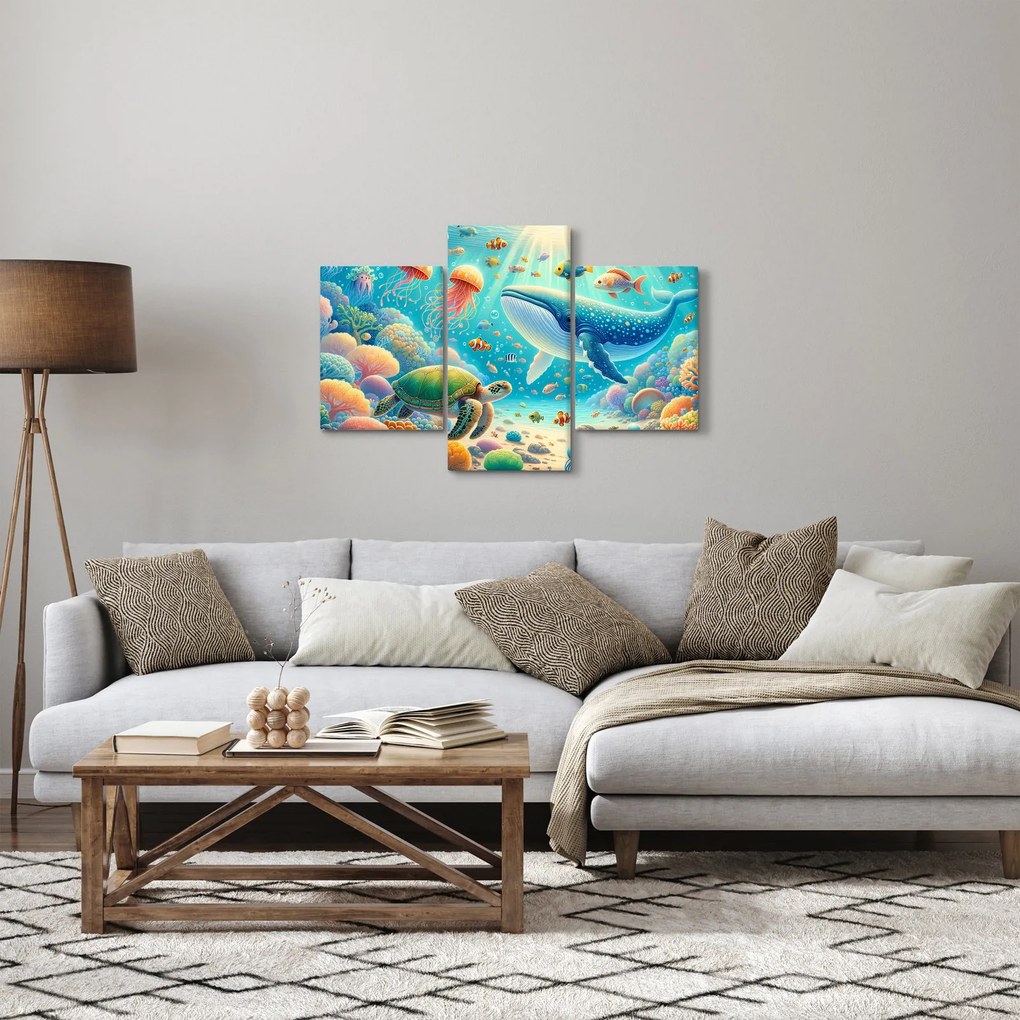Obraz - Svet pod hladinou (90x60 cm)
