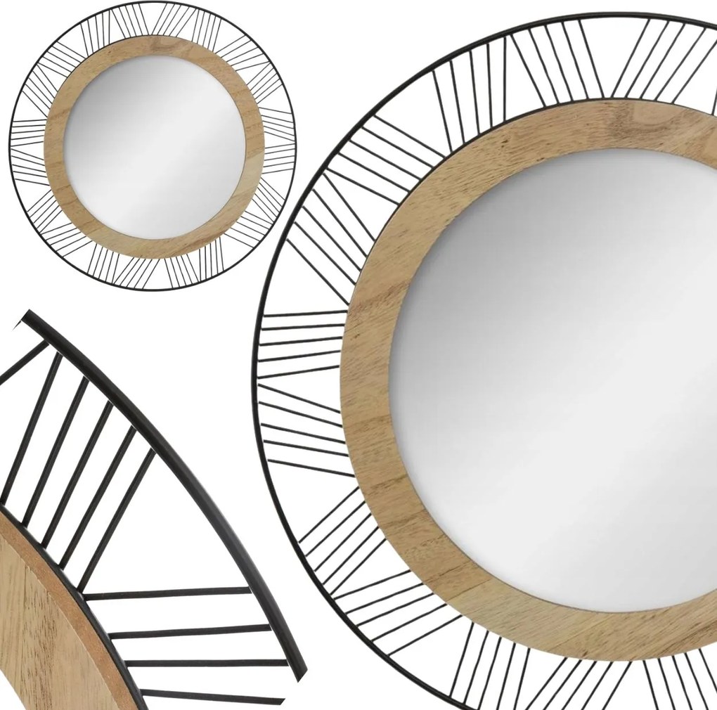 Zrkadlo Joe, hnedé/čierne