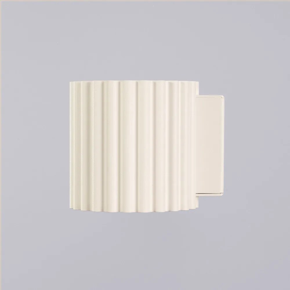 Krémové nástenné svietidlo ø 10 cm Zora – Sollux