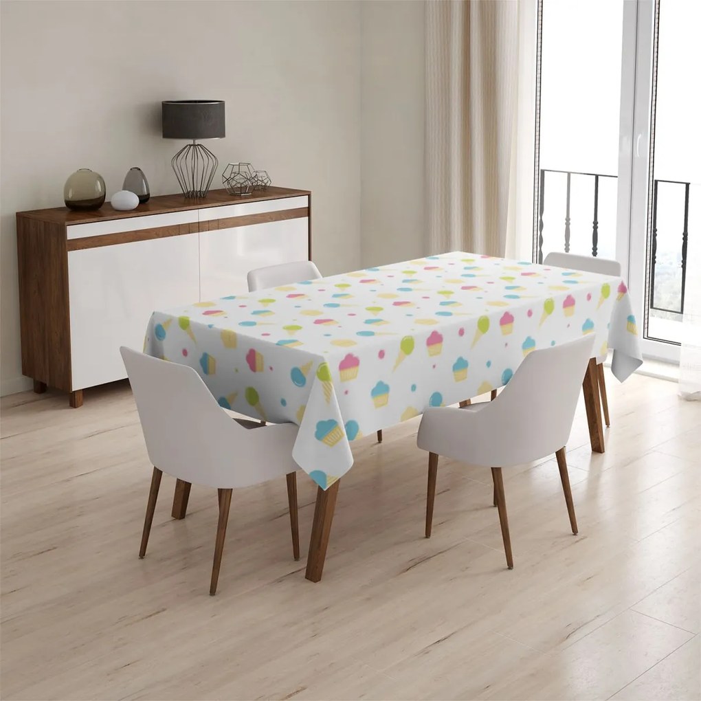 Sablio Obrus Zmrzlinky a muffiny - 90x90 cm